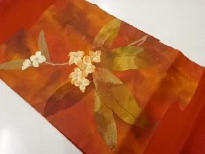 リサイクル　枝花模様織出し名古屋帯